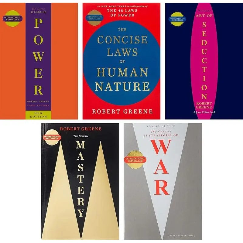 Robert Greene Concise Mastery 5-Book Collection Set