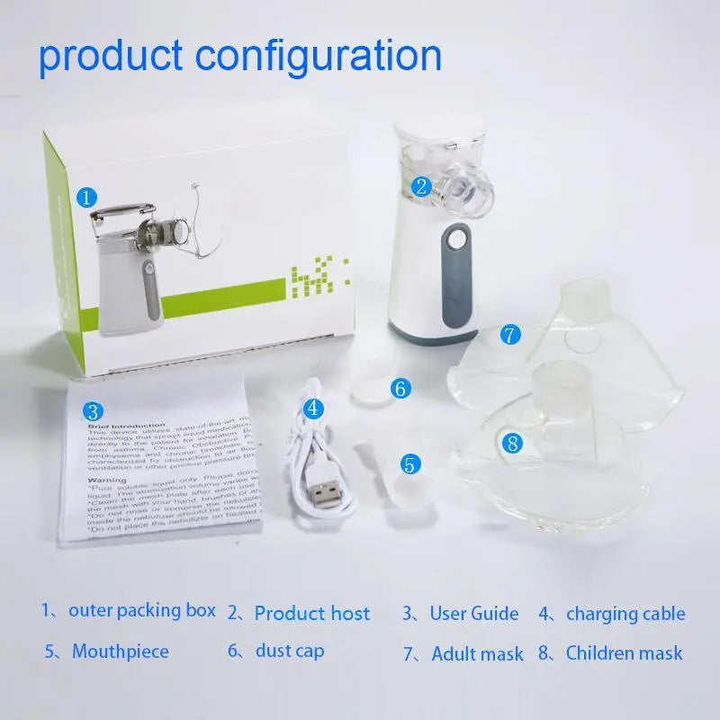 Instant Relief for Every Breath — Quiet, Portable, Micron-Mist Care for Kids & Adults!