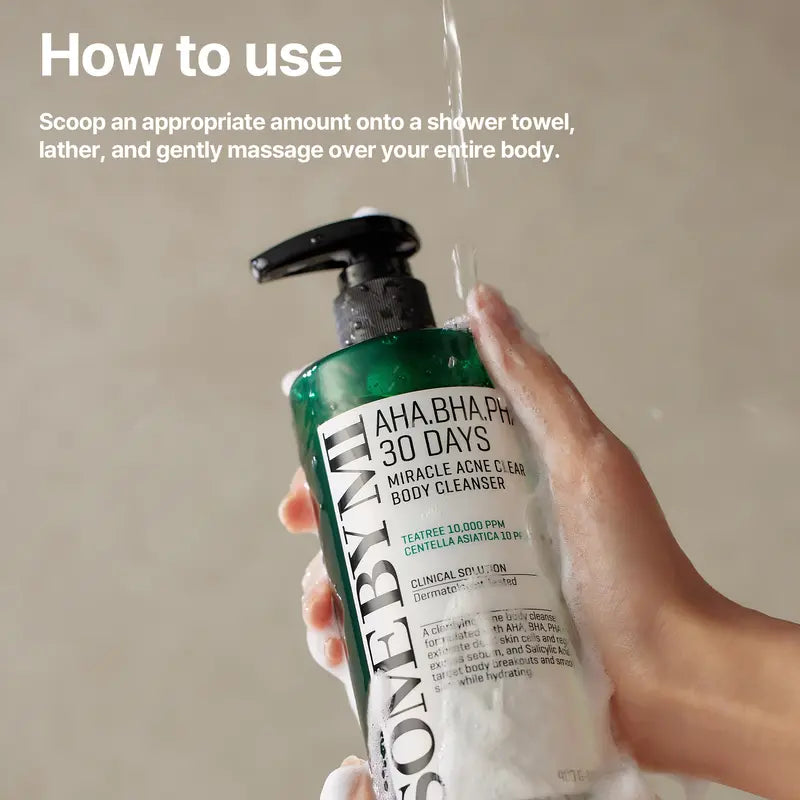 3-in-1 Clarifying Body Wash – Clears Acne, Smooths Bumpy Skin & Soothes Redness 5 Key Selling Points