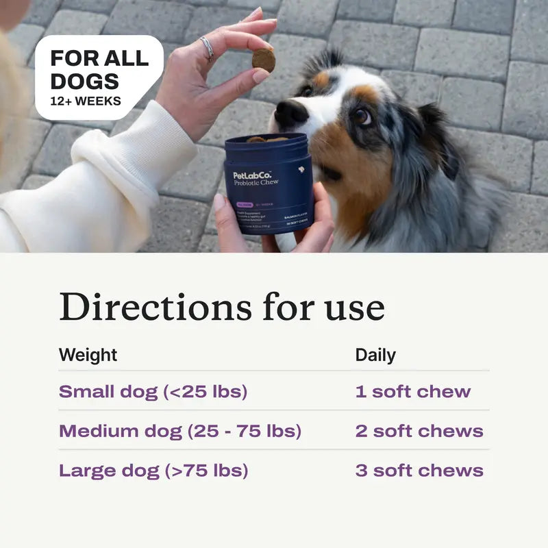 Advanced Probiotic Chews For Complete Canine Gut Health & Seasonal Allergy Relief