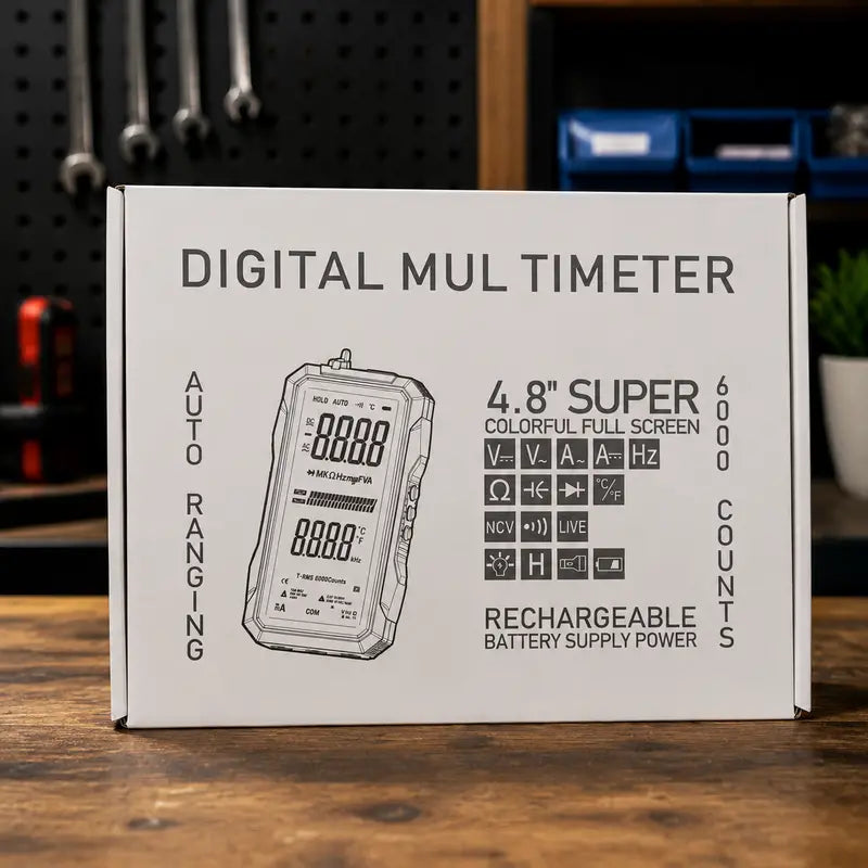Smart Auto-Ranging Digital Multimeter – True RMS 6000 Counts