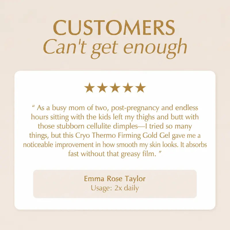 Transform Loose Skin Fast with Cryo-Thermo Gold Gel for a Visibly Sculpted Body