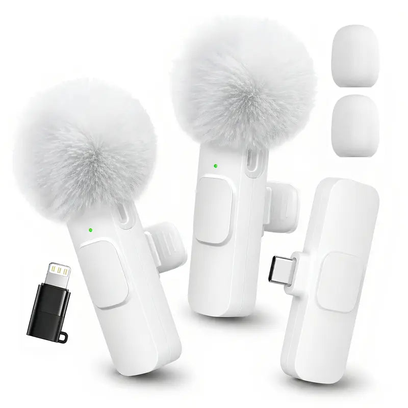 Crystal-Clear Wireless Audio for Every Video – Plug & Play Mini Lavalier Microphone