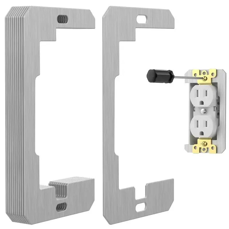 Metal Wall Plate Spacers for Loose Outlet Leveling & Flush Fit Repair