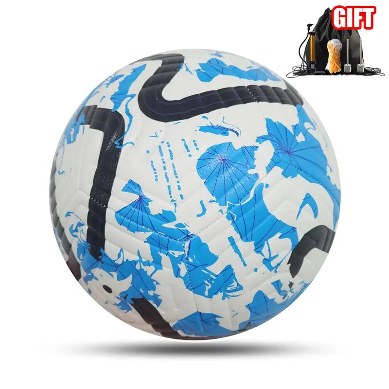 Seamless Thermal Bonded Size 5 Official Match Soccer Ball with Pump Kit