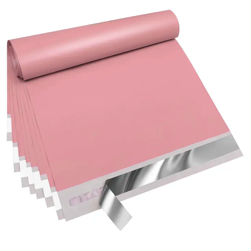 Waterproof Tear-Resistant Pink Poly Mailers Self Sealing