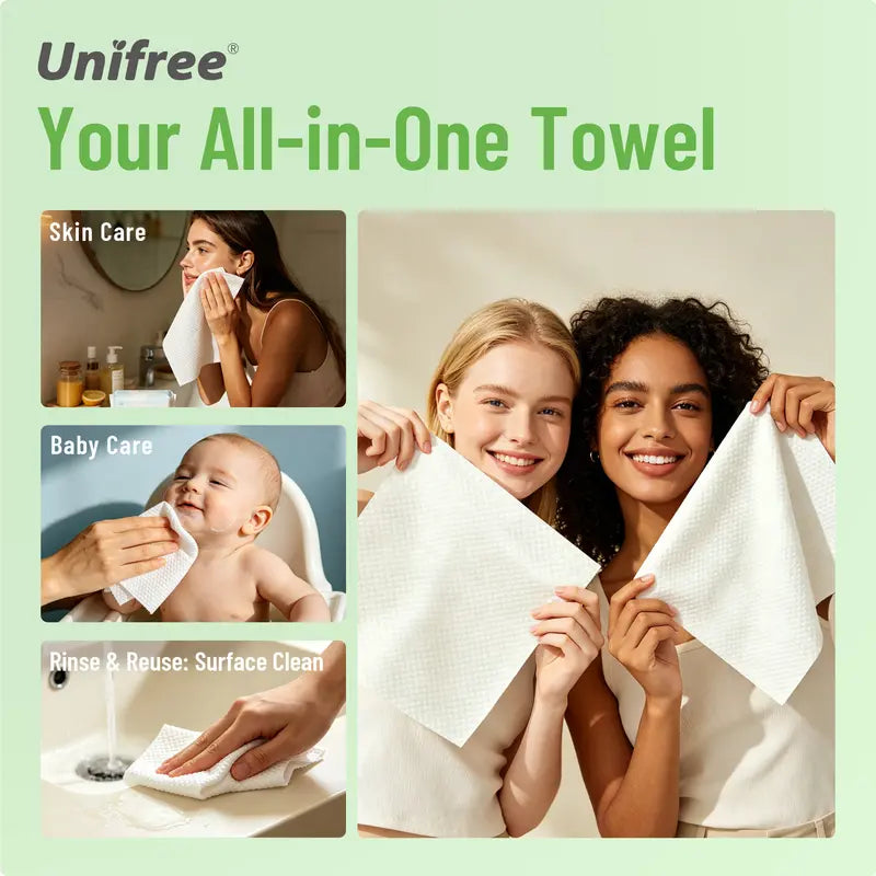100% Biobased USDA Certified Disposable Facial Towels