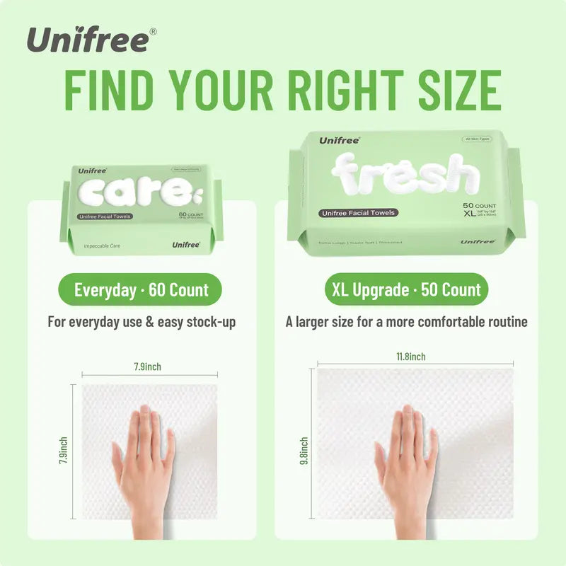 100% Biobased USDA Certified Disposable Facial Towels
