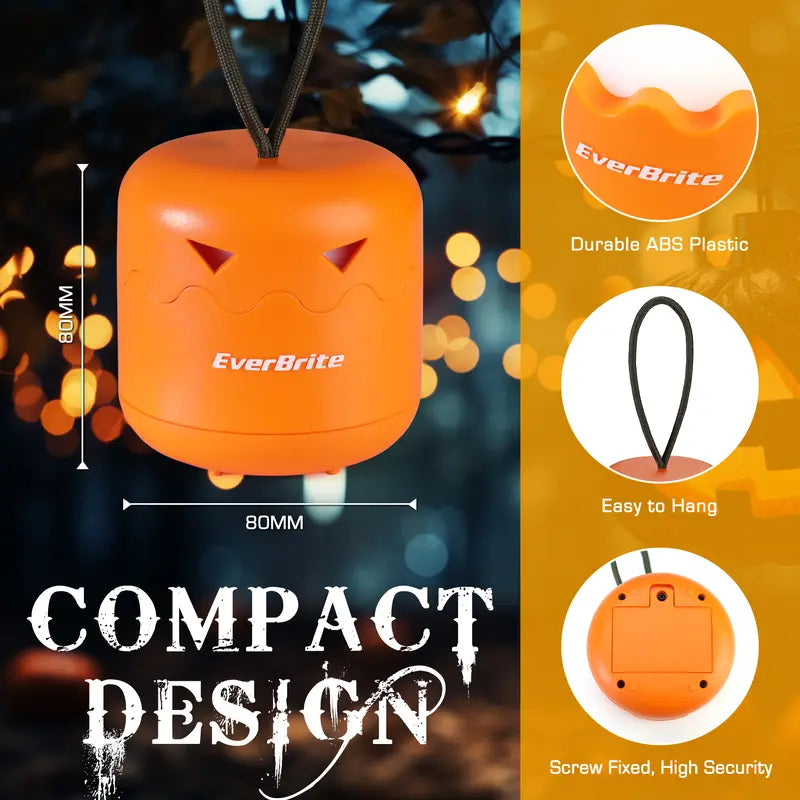 Collapsible Pop Up Halloween Pumpkin Lanterns With Lanyard
