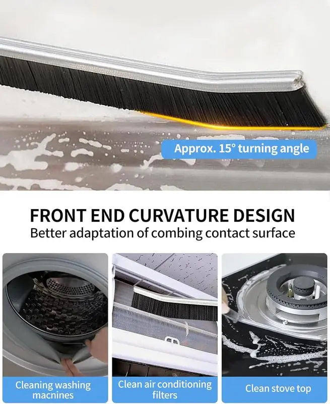 Ultra Fine Crevice Brush For Deep Tile Grout And Gap Scrubbing