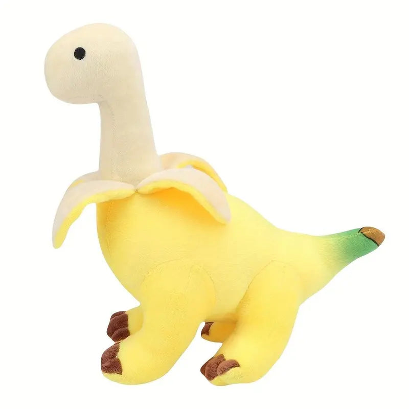 Banana Brontosaurus Plushie Toy for Cuddles & Decor