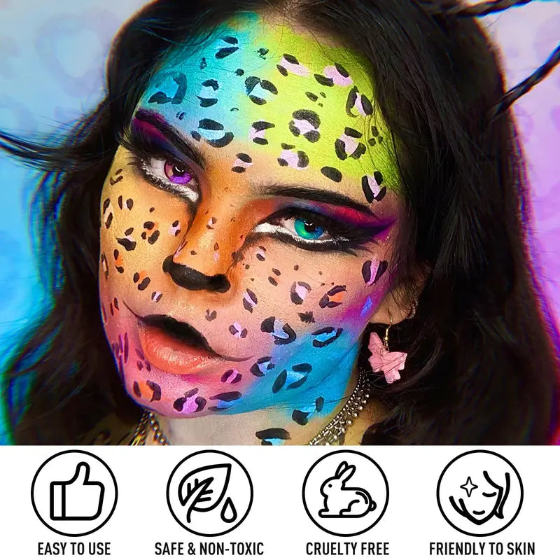 Safe 20-Color Face & Body Paint Palette