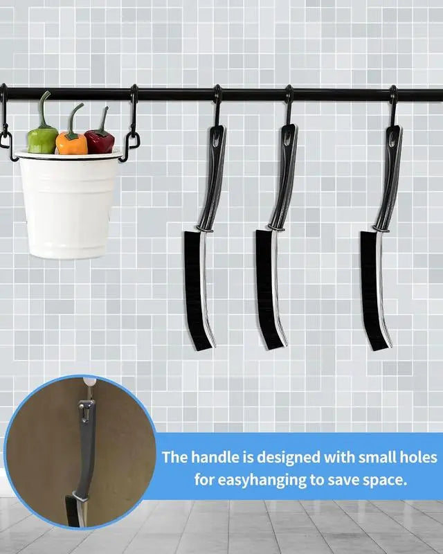 Ultra Fine Crevice Brush For Deep Tile Grout And Gap Scrubbing