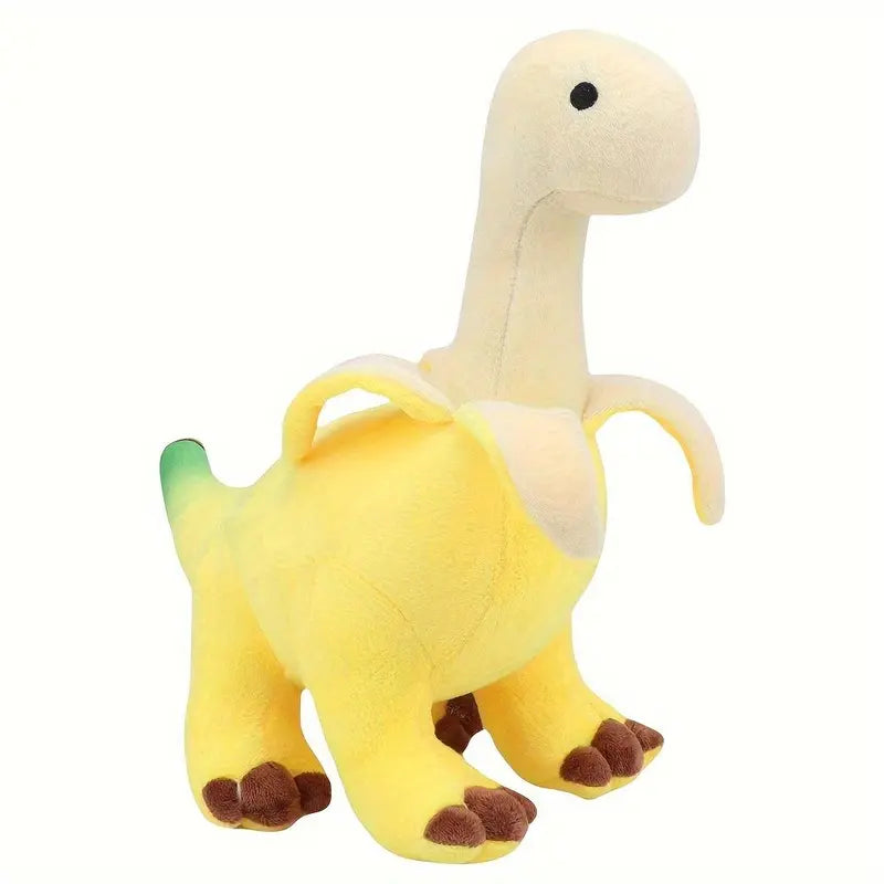 Banana Brontosaurus Plushie Toy for Cuddles & Decor