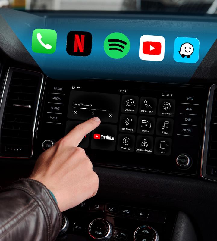 Wireless CarPlay AI Box: Stream Netflix & YouTube