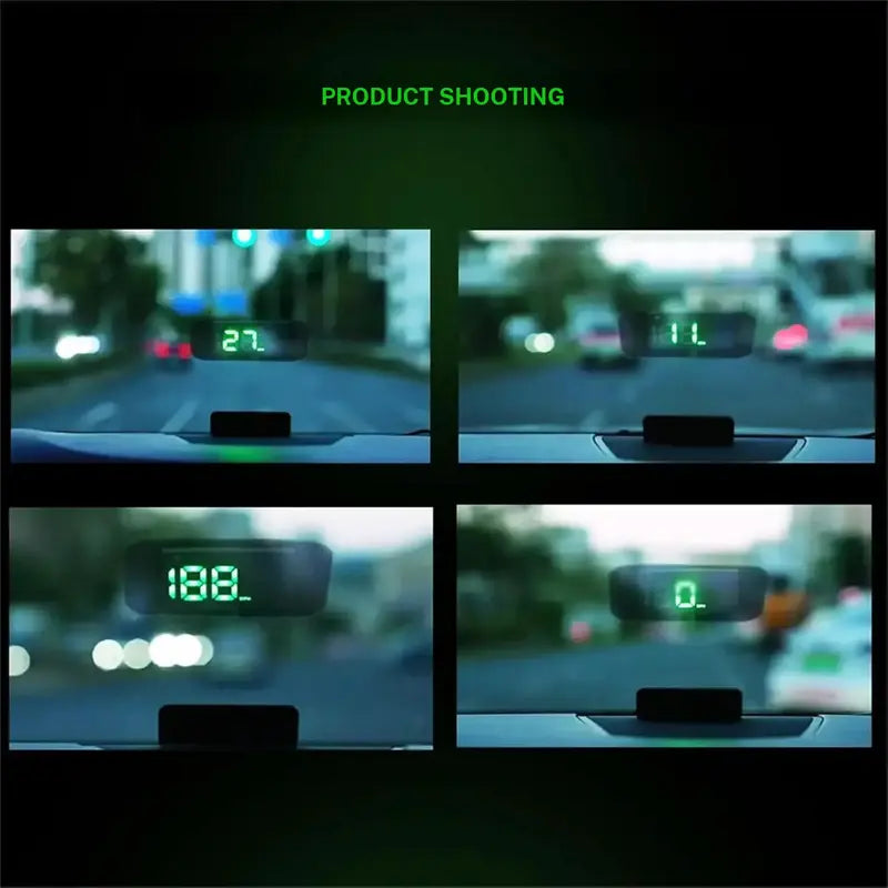 Digital Car GPS Speedometer HUD with Screen Hood