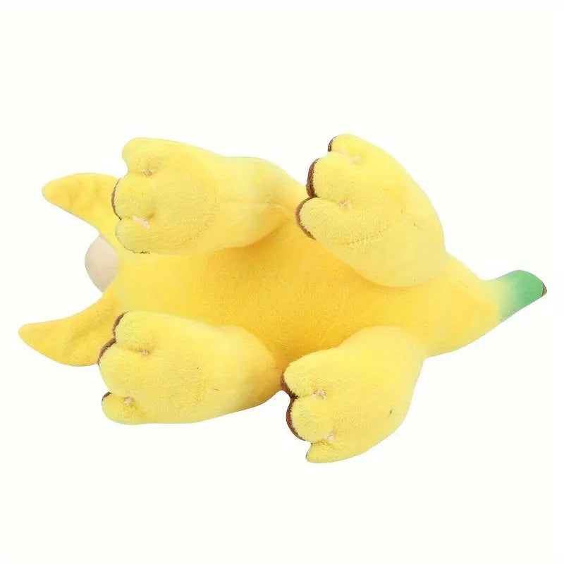Banana Brontosaurus Plushie Toy for Cuddles & Decor