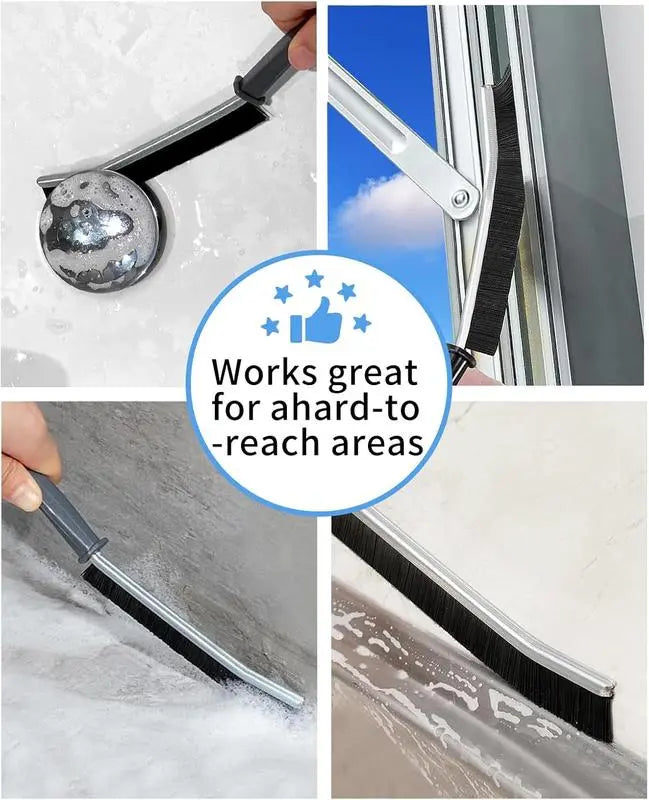 Ultra Fine Crevice Brush For Deep Tile Grout And Gap Scrubbing