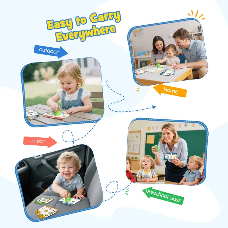 Master 592 Words Fast with Interactive Dinosaur Scanner & Real-Object Learning Stickers