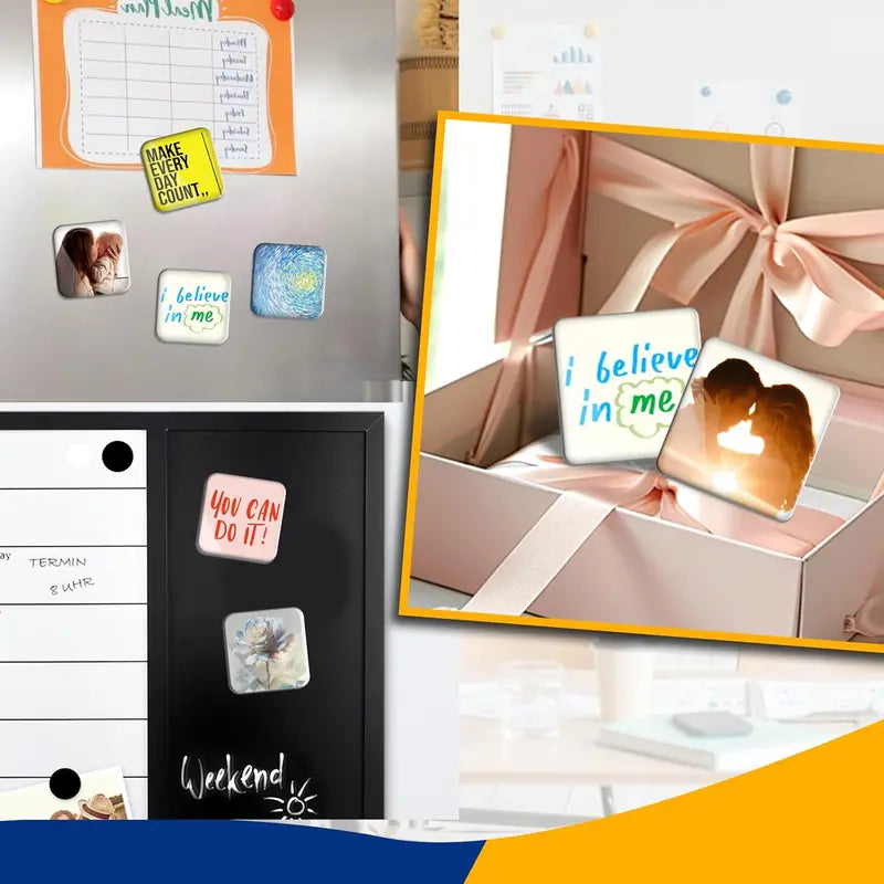 Crystal-Clear Acrylic Magnetic Photo Frames