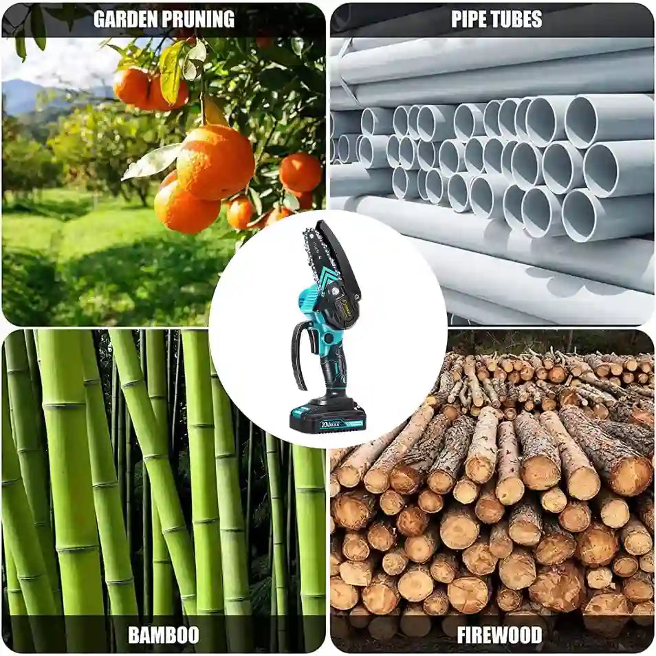 Mini Chainsaw – Ultra-Lightweight Pure Copper Motor For Effortless One-Hand Pruning
