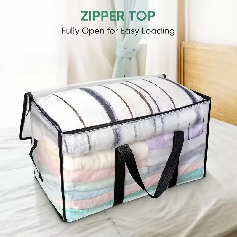 Wide zipper opening demonstration; alternate source color used for illustration