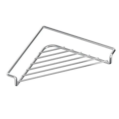 Triangular Stainless Steel Corner Sink Drying Rack & Sponge Holder