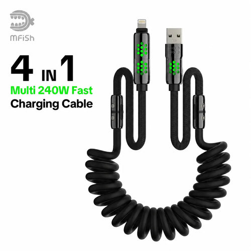 The Last Charging Cable You’ll Ever Need: 4-in-1 Armored Fast Charger