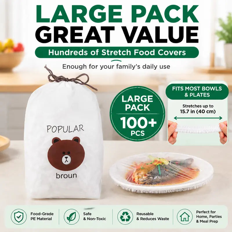 Ultra-Elastic Reusable Food Covers - Instant Freshness For Any Dish