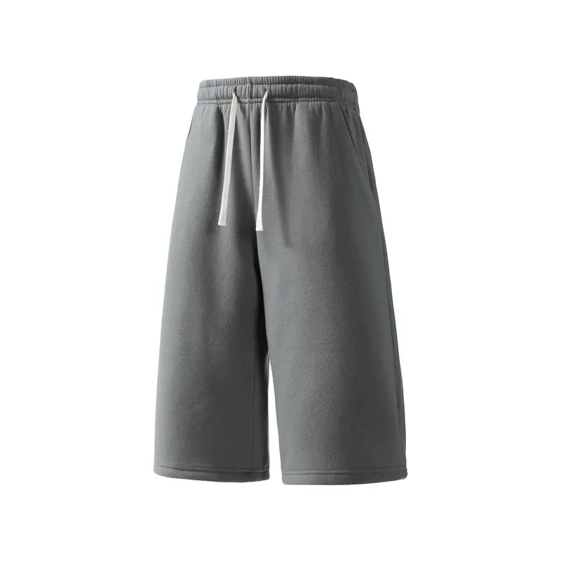 Ultra-Comfort Baggy Fleece Sweat Shorts with Drawstring Elastic Waist