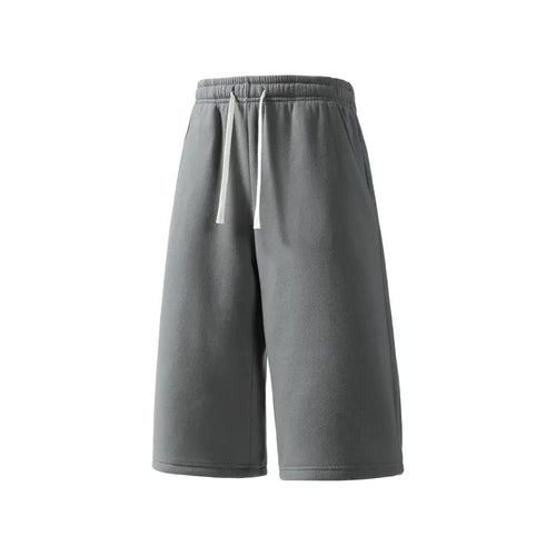 Ultra-Comfort Baggy Fleece Sweat Shorts with Drawstring Elastic Waist