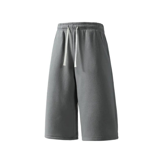 Ultra-Comfort Baggy Fleece Sweat Shorts with Drawstring Elastic Waist