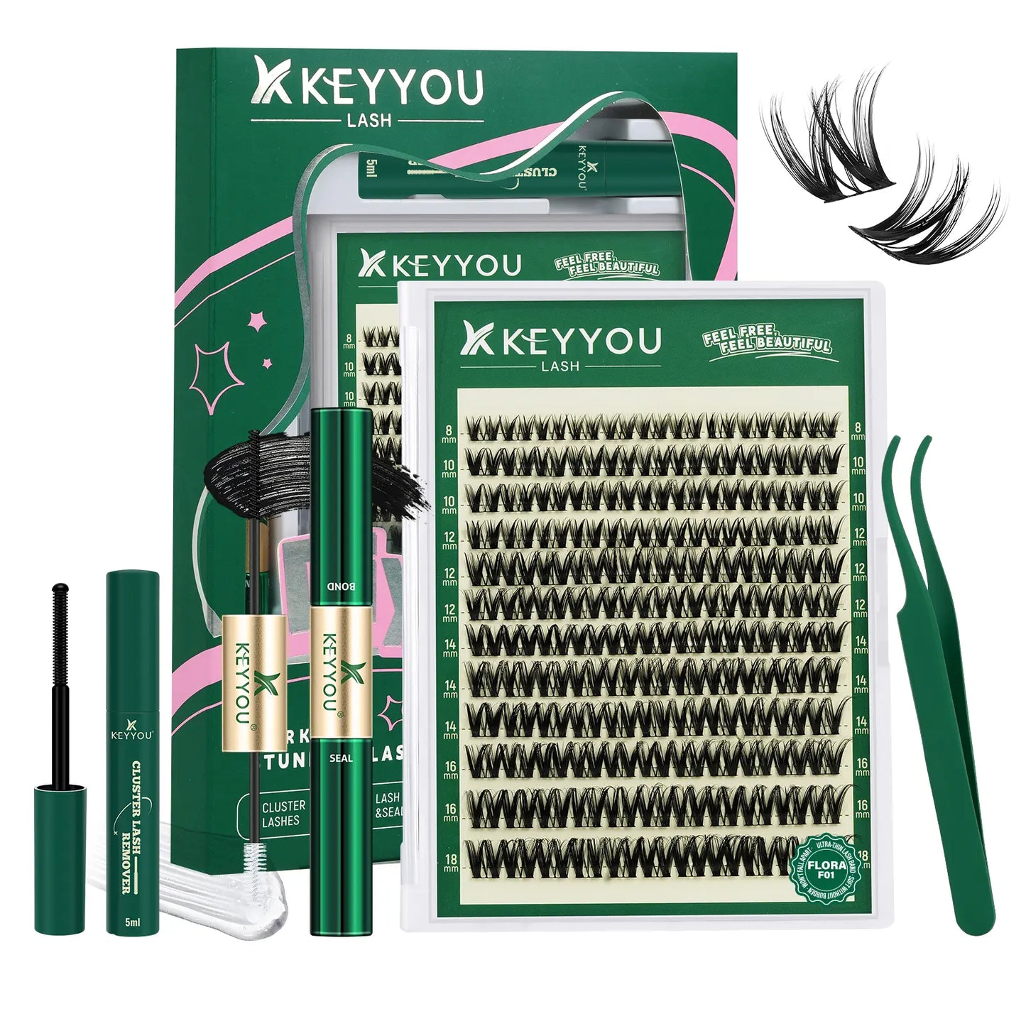 Salon-Quality DIY Lash Extension Kit with Bond, Seal & Remover
