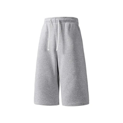 Ultra-Comfort Baggy Fleece Sweat Shorts with Drawstring Elastic Waist