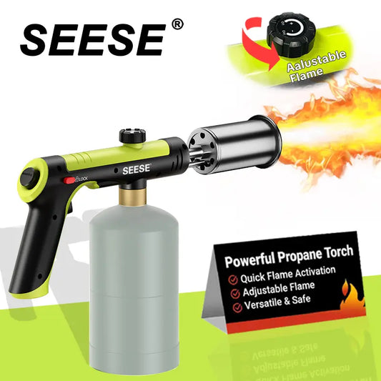 Heavy-Duty Propane Torch with One-Touch Max Turbo Fire Button
