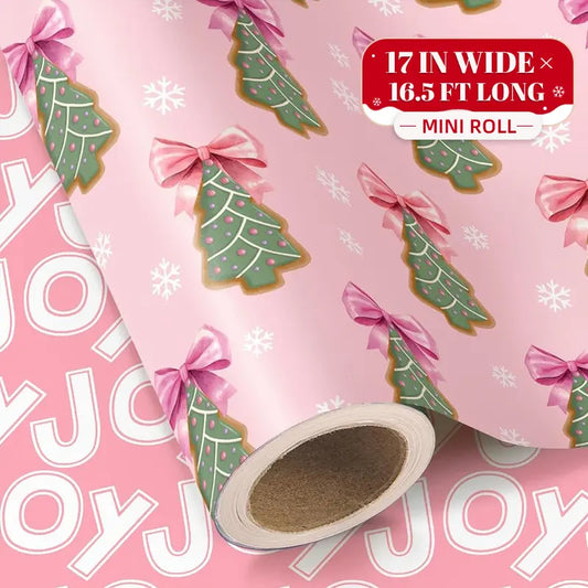 Reversible Vintage Christmas Wrapping Paper Roll — 2-in-1 Premium Holiday Gift Wrap
