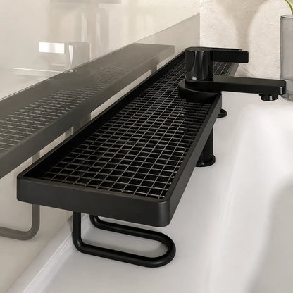 No-Drill Over-the-Faucet Storage Shelf for Instant Countertop Organization