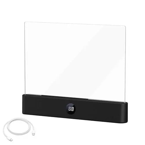 Flat LED Night Reading Light with Smart Timer & Dimmable Eye-Care Panel