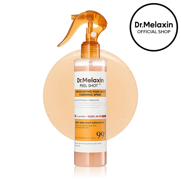 Smooth, Radiant Skin in Seconds: Instant Exfoliating Kojic Acid & Turmeric Body Spray