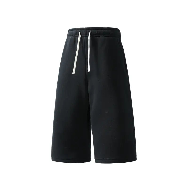 Ultra-Comfort Baggy Fleece Sweat Shorts with Drawstring Elastic Waist
