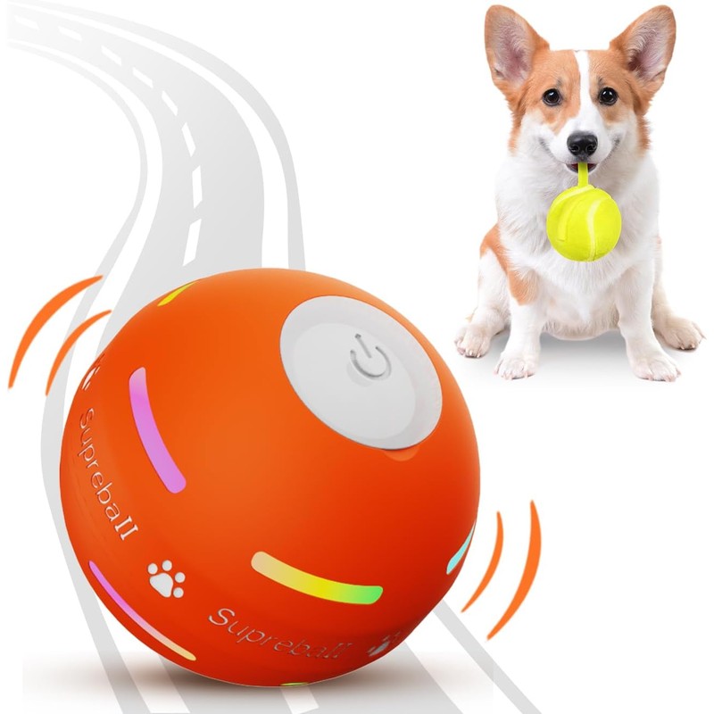 Smart Interactive Motion-Activated Rolling Dog Ball Toy