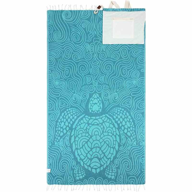 2-in-1 Fast-Dry Beach Towel Drawstring Backpack