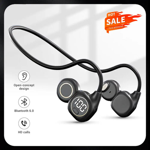 Air Conduction Open-Ear Wireless Headphones - All-Day Comfort & Open Ear Safety