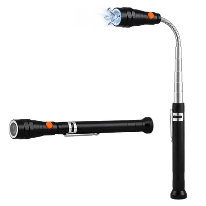 Telescopic Magnetic LED Pickup Flashlight with 360° Flexible Head