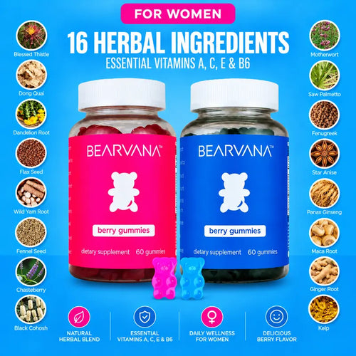 Natural 16-Herb Women's Wellness & Vitality Gummies