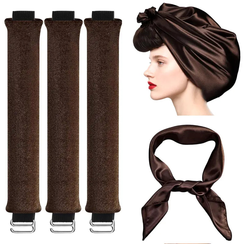 Effortless Heatless Curls & Satin Hair Protection Overnight