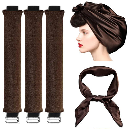 Effortless Heatless Curls & Satin Hair Protection Overnight