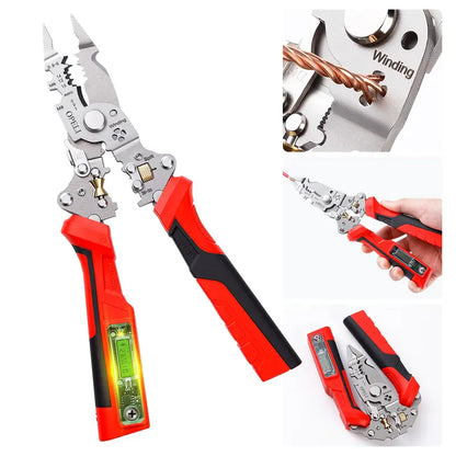 Wire Stripping Pliers - Rechargeable Smart Cutting & Voltage Detection Tool For Safe Electrical Work