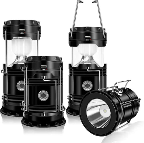 Ultra-Bright Solar Collapsible Camping Lantern & Flashlight