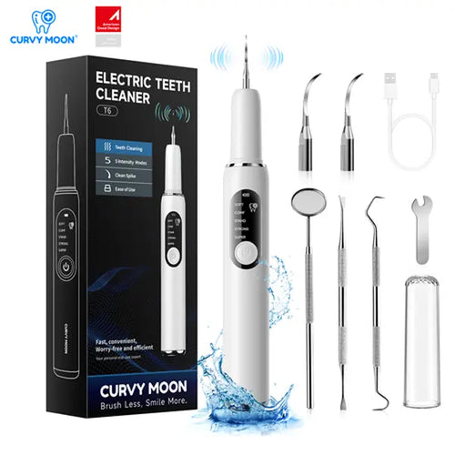 Ultrasonic Dental Plaque & Tartar Remover for Safe Home Teeth Cleaning